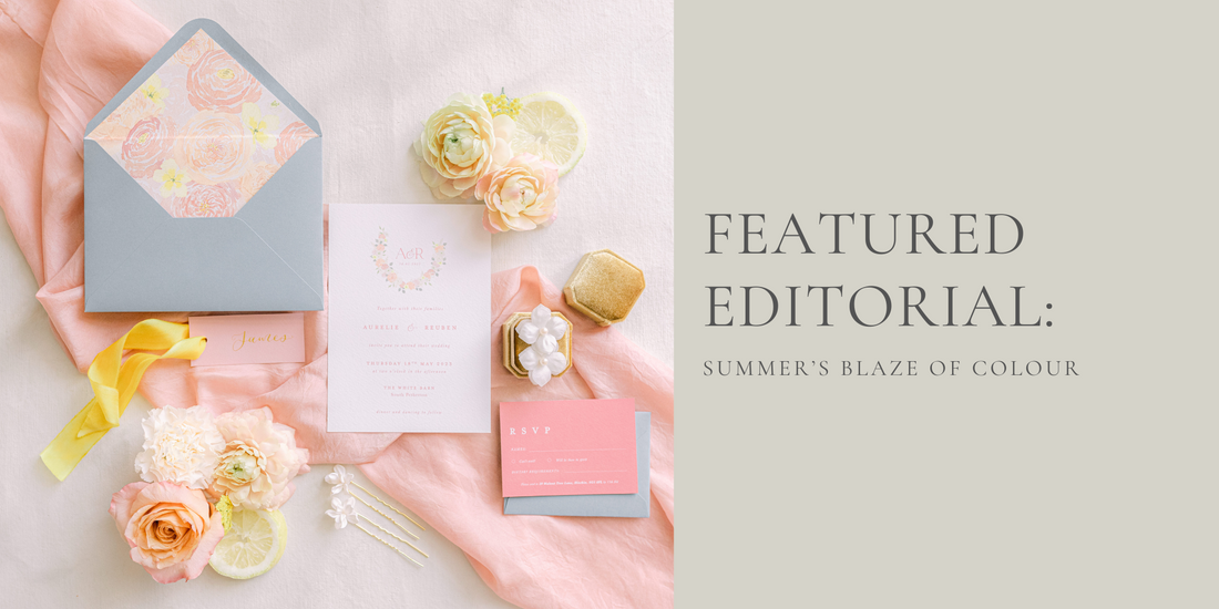 Featured Editorial: Summer’s Blaze of Colour at The White Barn