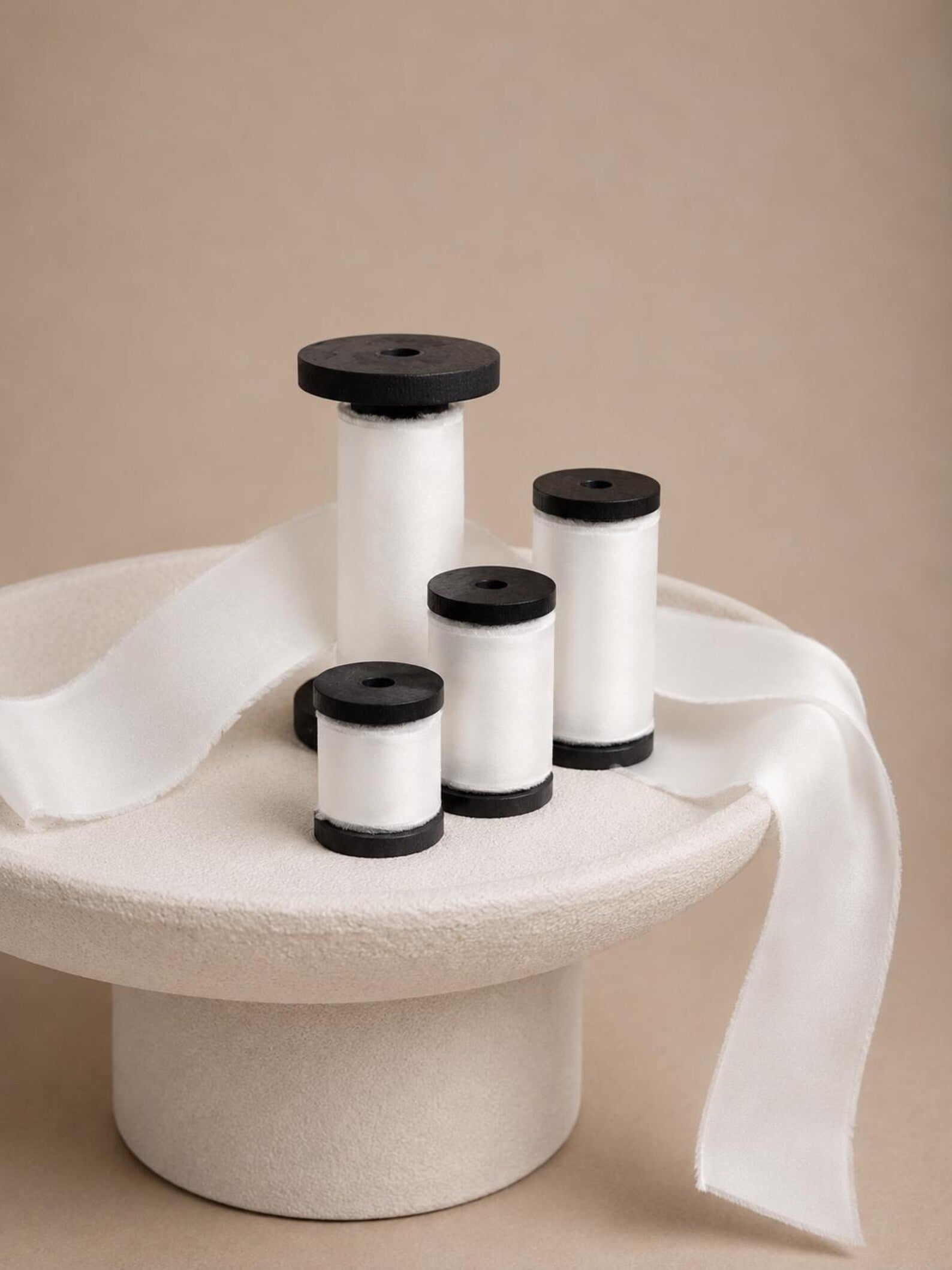 Silk White Ribbons White Silk Ribbon - NEW lengths available! – The Silk Studio
